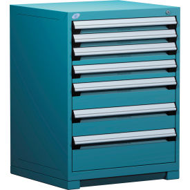 Heavy Duty Modular Cabinet, 7 Drawers, Everest Blue
