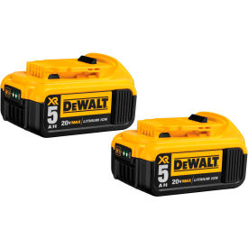 20V Li-Ion 20V MAX Battery 5Ah Extended Capacity, 2/Pack