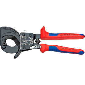 Cable Cutters-Ratcheting Type-Comfort Grip 10" OAL