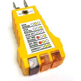 Earth Ground Checker with LED Indicator Lights & Wrist Strap Jack