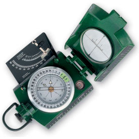 Metal Compass, Liquid Filled With Clinometer, Green