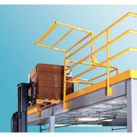 Mezzanine-Pivot Safety Gate, Fits Clear Opening 113"W x 42"H, Galvanized