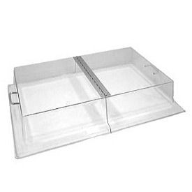 Display Rectangular Cover with Hinge 18" x 26", Clear