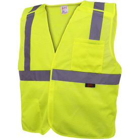 Standard Class 2 5-Point Breakaway Vest, Lime, Large