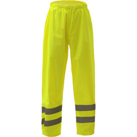 Class E Standard Waterproof Rain Pants, Lime, S/M
