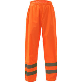 6802 Class E Standard Waterproof Rain Pants, Orange, S/M