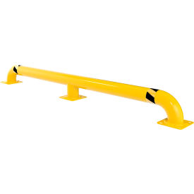 95.5"L Wheel Alignment Curbs, Steel, Yellow