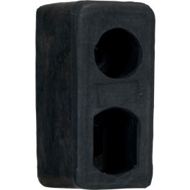 Trailer Crane Bumper, Rectangular, 6Wx3H, Black