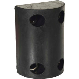 Trailer Crane Bumper, Half Oval, 8Wx5-9/16H, Black