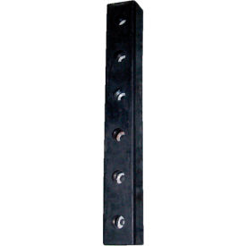 Molded Dock Bumper, Rectangular, 30Wx4-1/2H, Black