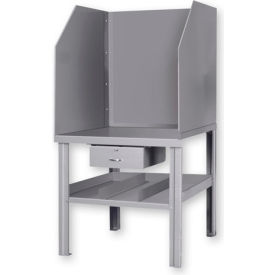 Arc Welding Bench W/ Solid Sides & Center Drawer, 36"W x 36"D