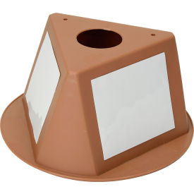Inventory Control Cone W/ Dry Erase Decals, Tan