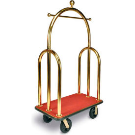 Trident Bellman Cart, Titanium, Red Carpet, Black Bumper, 8" Semi-Pneumatic