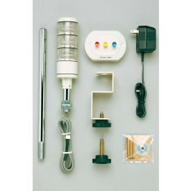 Patlite 3-In-One Manual Control Signal Tower Kit, Red Amber/Green Light, DC24V