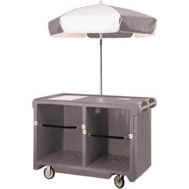 Camcruiser Vending Cart, 55-3/16"L x 31-1/4"W x 93-1/2"H, Granite Gray