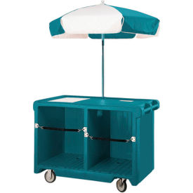Camcruiser Vending Cart, 55-3/16"L x 31-1/4"W x 93-1/2"H, Granite Green