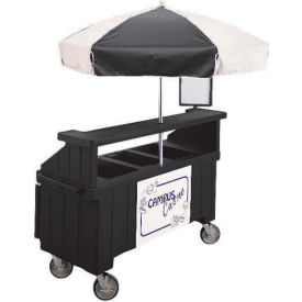 Camcruiser Vending Cart, 1 full size pan, 6" deep, Black