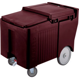 Ice Caddy, Dark Brown, 125 Lbs. Cap., 4 Swivel, 1 with Brake