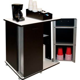Refreshment Center, 2 Shelf, Black, 29-1/2W x 21"D x 33-1/2"H