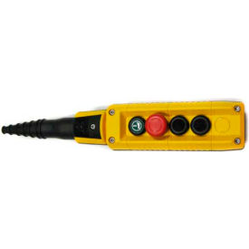 T.E.R. F70AY12020000001 Pendant, 4 Button, Yellow, 1-Speed Buttons