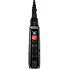 MIKE Pendant, 6 Button, Black, 1-Speed Buttons