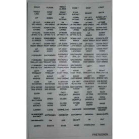 Decal Sheet, Use w/ MIKE & VICTOR Pendants, 1 Hook