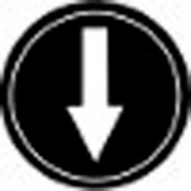 Single Arrow Black Button Insert, Use with MIKE & VICTOR Pendants