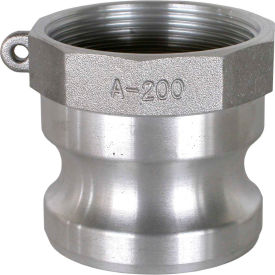 3/4" Aluminum Camlock Fitting - Male Coupler x FPT Thread