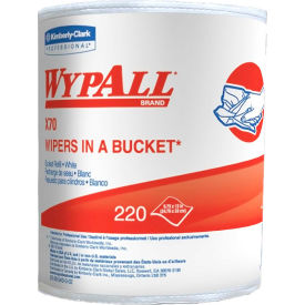 Bucket Wiper Refills, 220 Wipes/Roll 3/Case