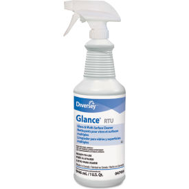 Glance Glass & Multi-Surface Cleaner, 32 oz. Trigger Spray Bottle, 12 Bottles