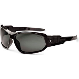 Skullerz Loki Safety Glasses/Goggles, Smoke Lens, Black Frame