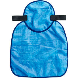 Chill-Its 6717CT Evap. Hard Hat Neck Shade with Built-In Cooling Towel, Blue