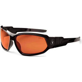 Safety Glasses/Goggles, Polarized Copper Lens, Black Frame