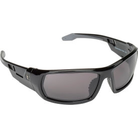Skullerz Odin Safety Glasses W/Fog-Off, Smoke AF Lens, Black Frame
