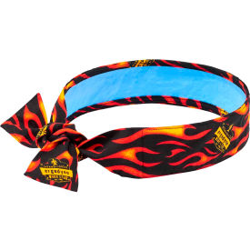 6705CT Evaporative Cooling Bandana with Built-In Cooling Towel, Flames