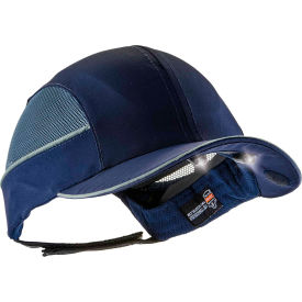 Bump Cap with LED Lighting Technology, Navy, Long Brim, One Size