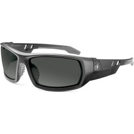 Skullerz Odin Safety Glasses, Smoke Lens, Matte Black Frame