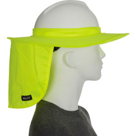 Chill-Its 6660 Hard Hat Brim with Shade, Lime, One Size