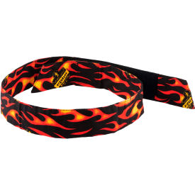 Evaporative Cooling Bandana, Hook & Loop, Flames