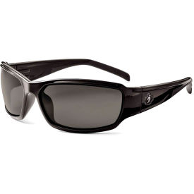 Skullerz Thor Safety Glasses, Smoke Lens, Black Frame