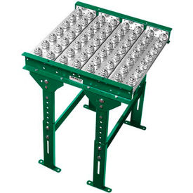 10"W Ball Transfer Conveyor Table, 2'L, 4" Ball Center