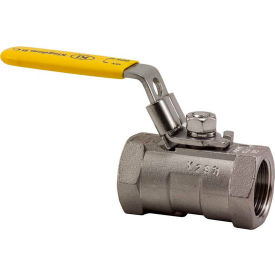 1/4 In. T316 Stainless Steel HEX Ball Valve - 1 Piece - 1000 PSI