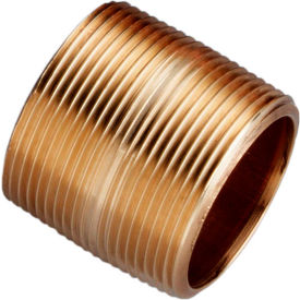1-1/4 In. X 1-5/8 In. Lead Free Seamless Red Brass Pipe Nipple - 140 PSI - Sch. 40 - Domestic