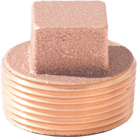 1/2 In. Lead Free Brass Plug - MNPT - 125 PSI