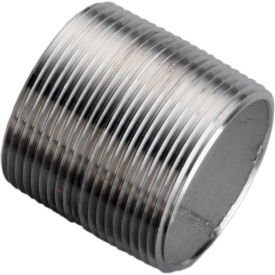3/4 In. X 1-1/8 In. 304 Stainless Steel Pipe Nipple - 16168 PSI - Sch. 40 - Domestic