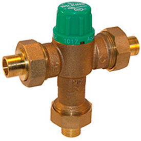 1/2 In. FNPT Thermostatic Mixing Valve - Lead Free Cast Bronze - ASSE1017