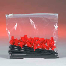 Reclosable Slider Zip Poly Bags, 10"W x 13"L, 3 Mil, 100/Pack