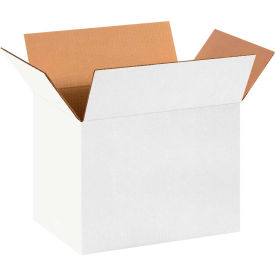 Cardboard Corrugated Boxes, 14"L x 10"W x 10"H, White