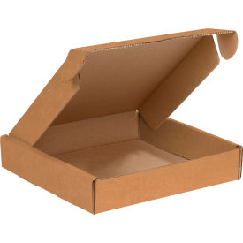 Corrugated Tab Lock Literature Mailers, 13"L x 13"W x 3"H, Kraft