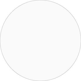 3/4" Dia. Round Removable Paper Labels, Clear, Roll of 500